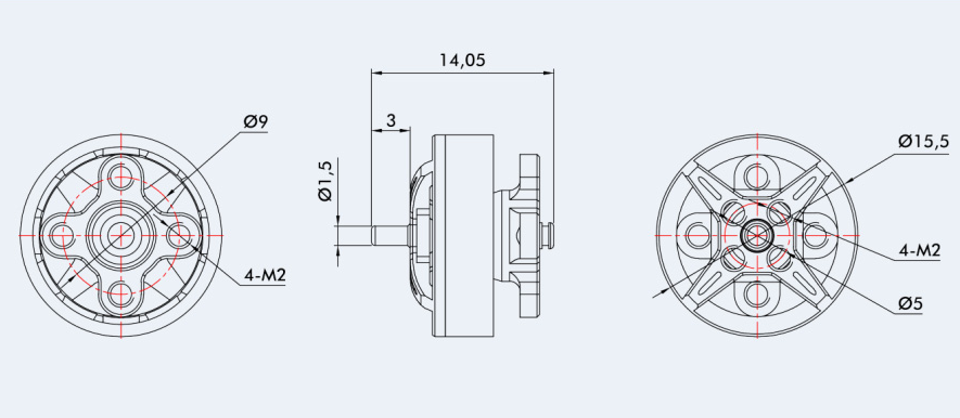 T-motor F1203 7000KV-8666