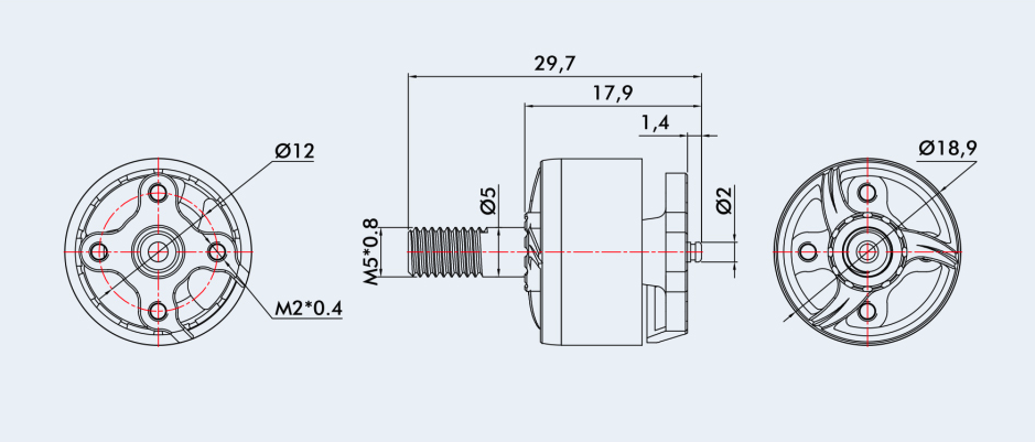 T-motor F1507 2700KV-6335