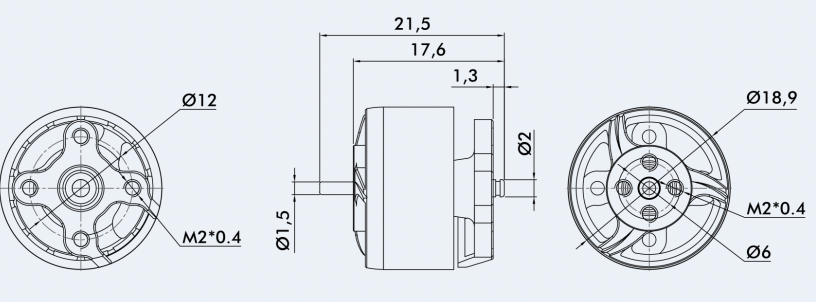 T-motor F1507 2700KV (Sin Eje)-8031