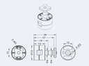 Tmotor Anclaje Rápido Q1418 V2 Adaptador Hélices 14 - 18" (Pareja)-9221