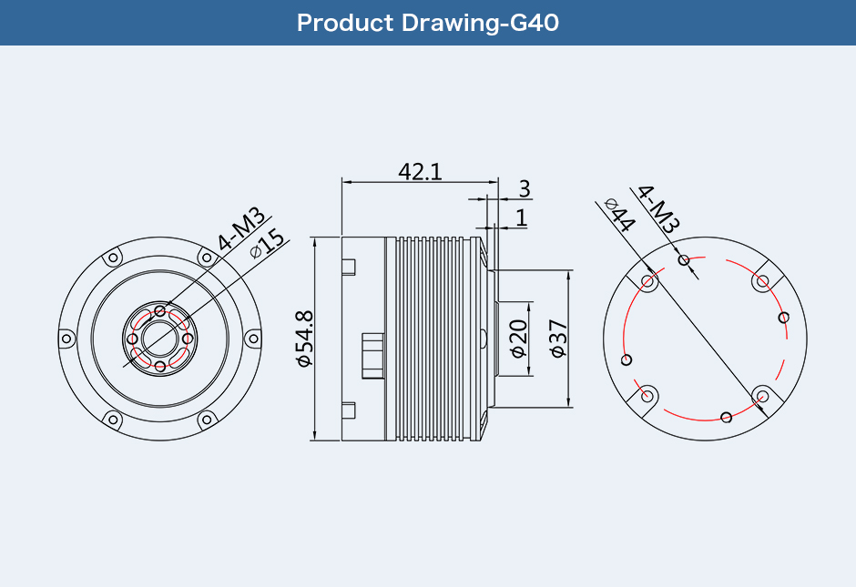 Tmotor G40 210KV-7405