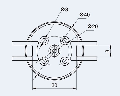 Tmotor X-Carbon 15x8 Plegable + Cono 40mm-8058