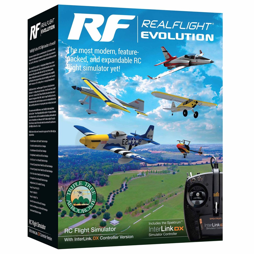 RealFlight Evolution Simulador de Vuelo RC con Emisora InterLink DX