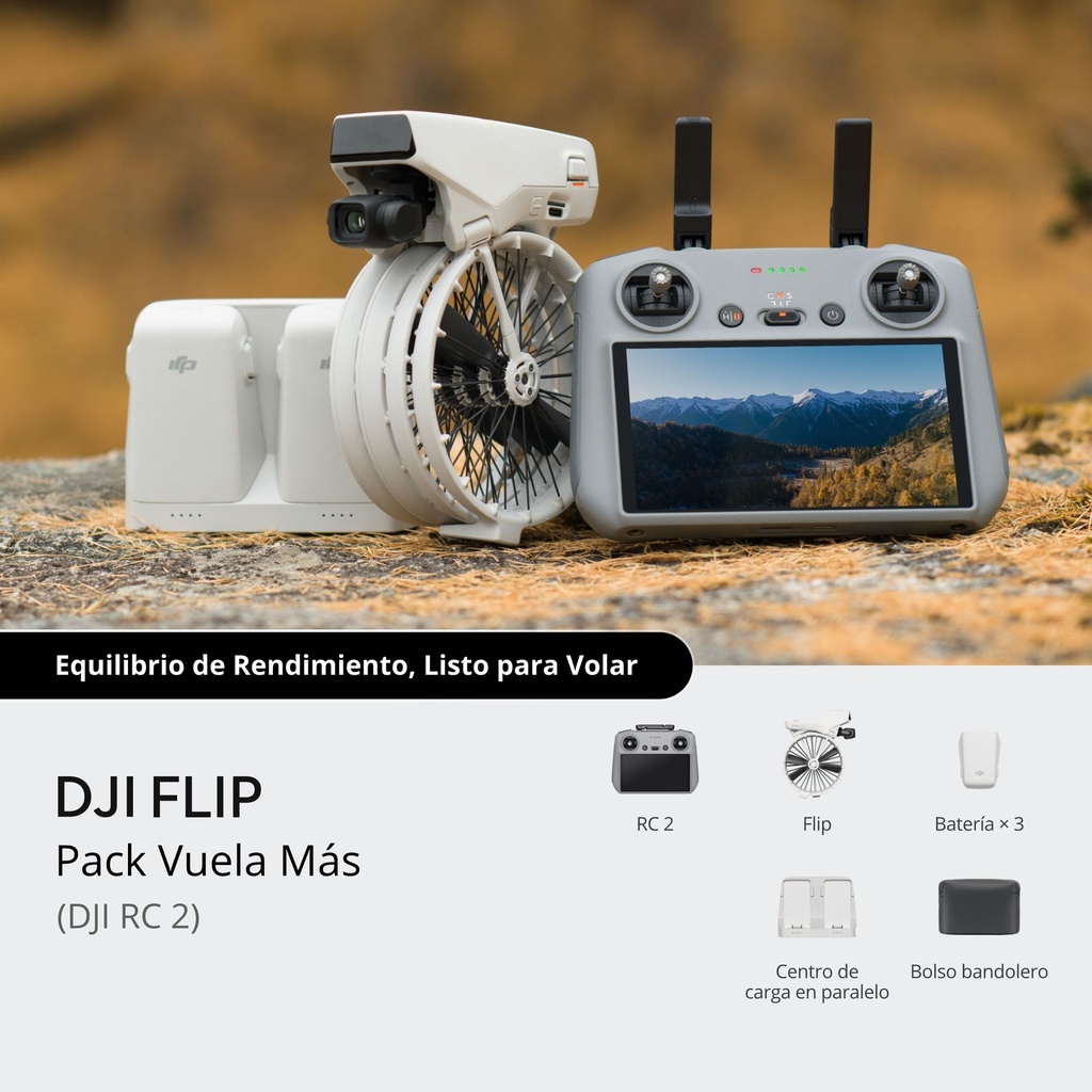 Pack DJI Flip Vuela Más (DJI RC 2)