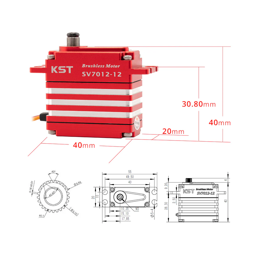 KST SV7012-12 SHV 12V 20mm 75g 75kg