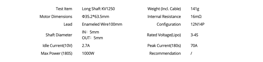 T-motor AT2820 1250KV