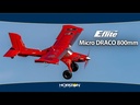 E-flite Micro DRACO 800mm BNF Basic con AS3X & SAFE Select