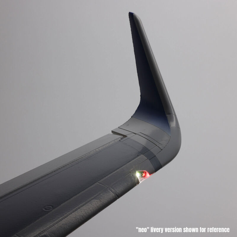 E-flite Airbus A320neo Twin 64mm EDF BNF Basic con AS3X+ y SAFE Select, Base Blanca