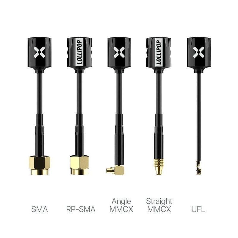 Antena Omnidireccional Foxeer Micro Lollipop 5.8G RHCP MMCX Codo (2pcs)