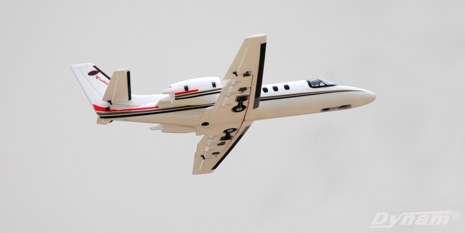 Dynam Cessna 550 Turbo Jet V2 Twin 64mm EDF PNP (Amarilla)