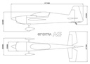 Skywing Extra NG 60&quot; 1524mm (Blanco - Rojo)