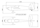 Skywing Slick 360 73&quot; 1854mm (Verde-Blanco)