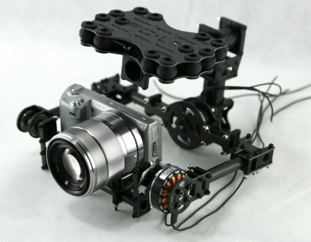 2 axis Brushless Camera Gimbal for Panasonic GH2. GH3 or similar