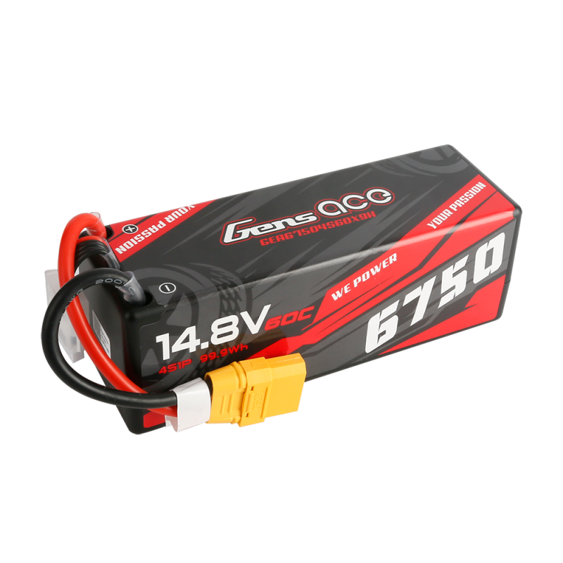 Batería LiPo Gens ACE 4s 14.8V 6750mAh 60C HardCase