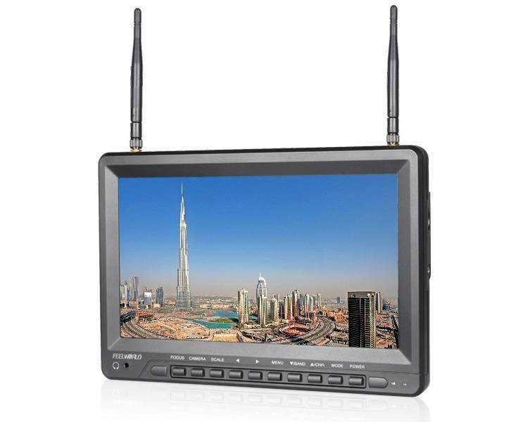 Feelworld 10.1" IPS 1024x600 HD Built-in Battery Dual 40CH Race Band 5.8G Diversity with DVR