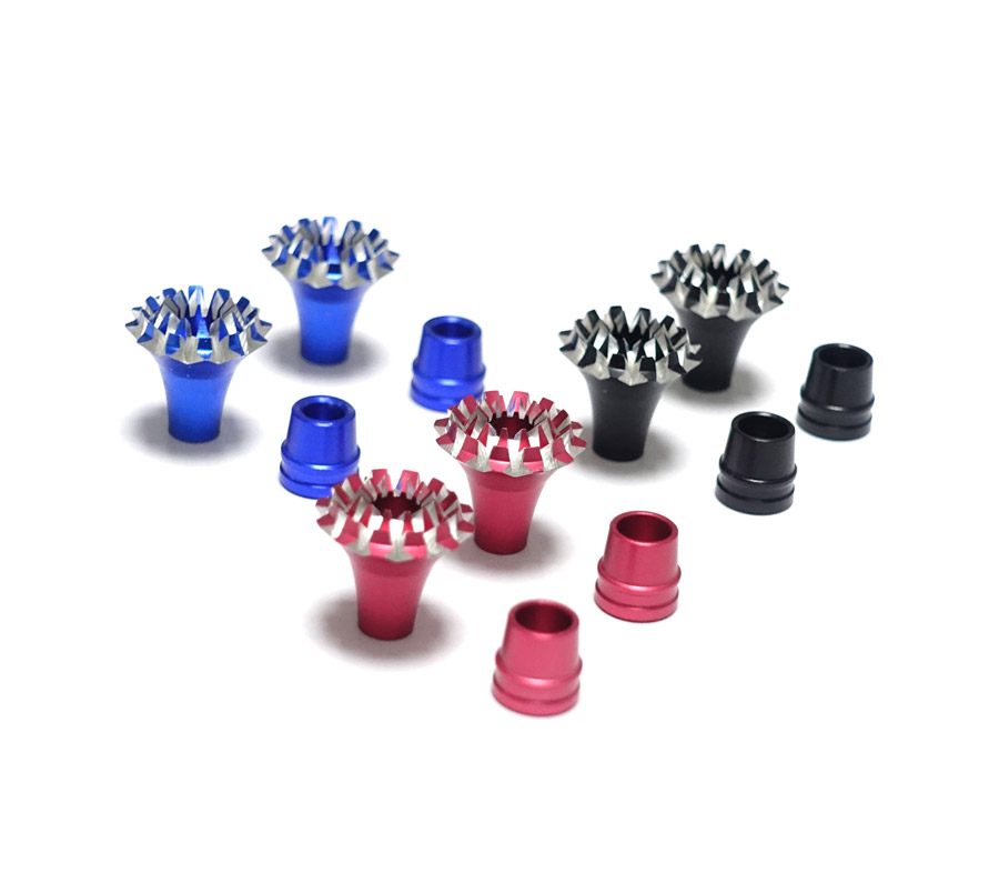 Aluminum Stick Ends FrSky M3 Style Grand Lotus (Blue)