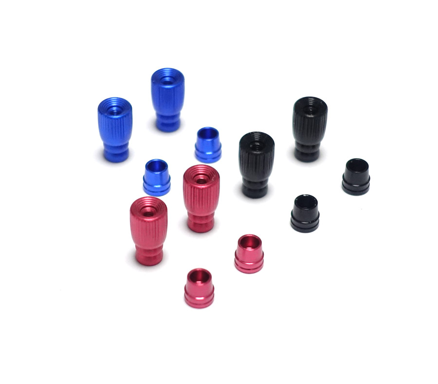 Aluminum Stick Ends FrSky M4 Style Pole (Blue)