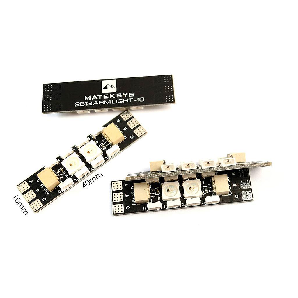 Placa para Brazos 10 LED RGB Matek Indexables - Programables (4pcs)