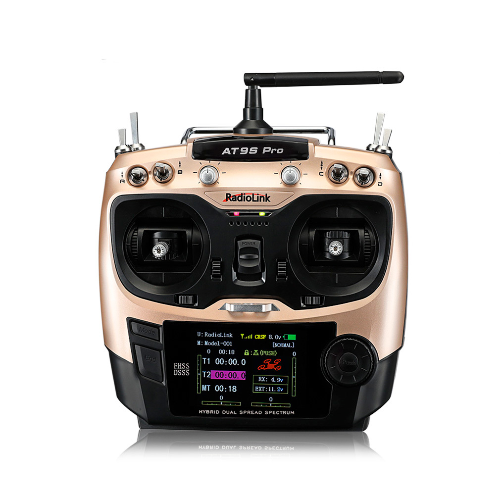 Radiolink AT9 PRO 2.4G 12CH Transmitter w/ R9DS SBUS 