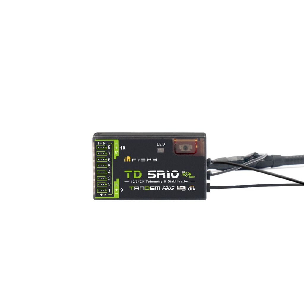 FrSky TD SR10 Dual 2.4Ghz &amp; 868Mhz 10CH OTA (Stabilizer)