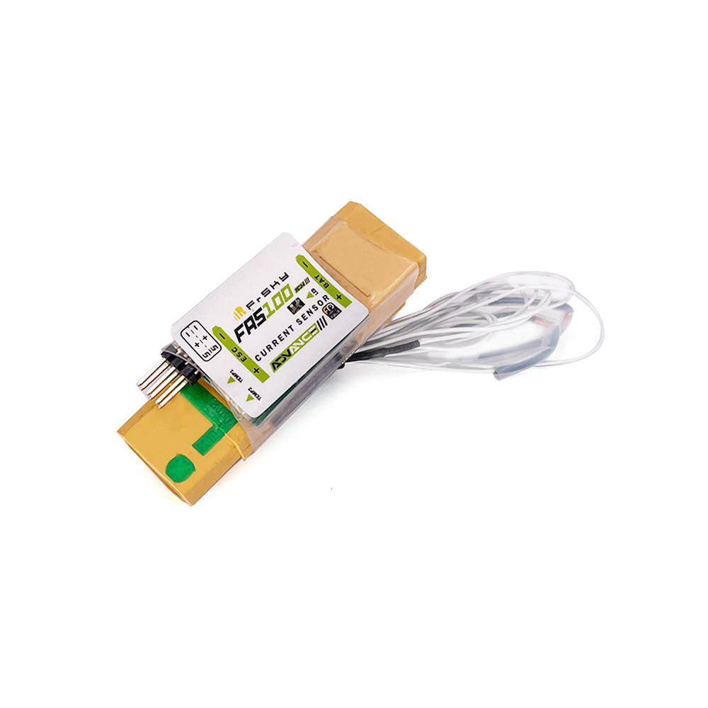 Sensor de Corriente & Temperatura Frsky FAS100 ADV 100A (conector XT90) S.PORT / FBUS