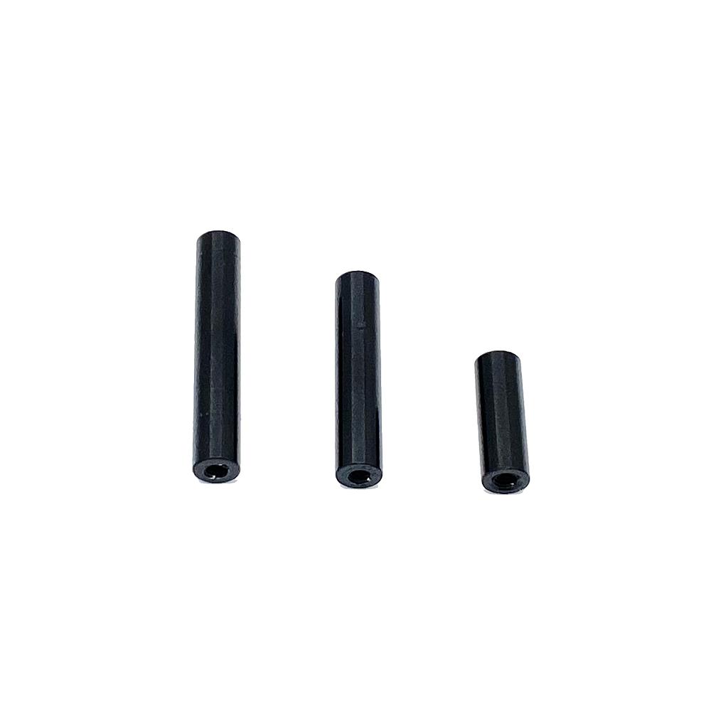 M2.5 10mm Aluminum Standoff Black (4pcs)