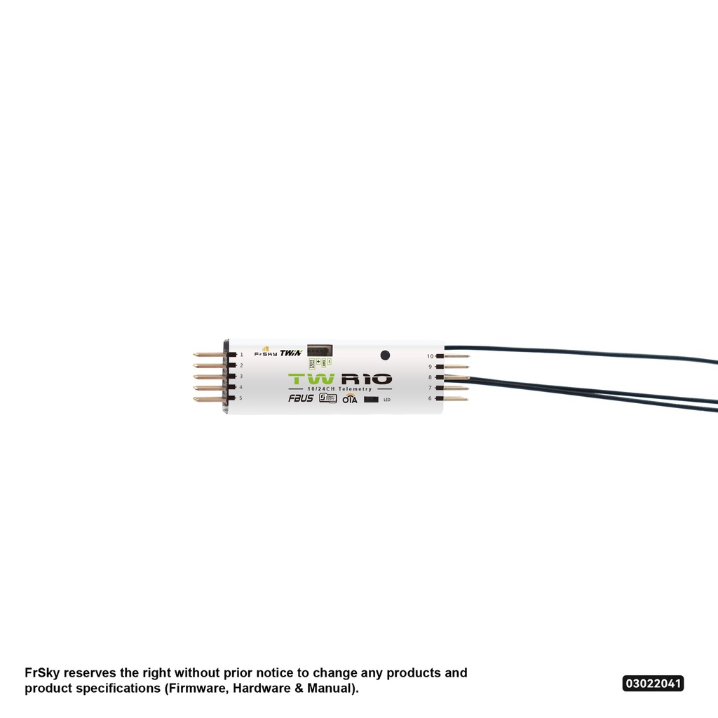 FrSky TW SR10 Dual 2.4Ghz (Estabilización)