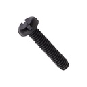 Nylon Slotted Screw M2.5x12 mm Black (10pcs)