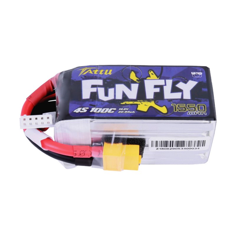 Batería LiPo TATTU FUNFLY 4s 14.8V 1550mAh 100C