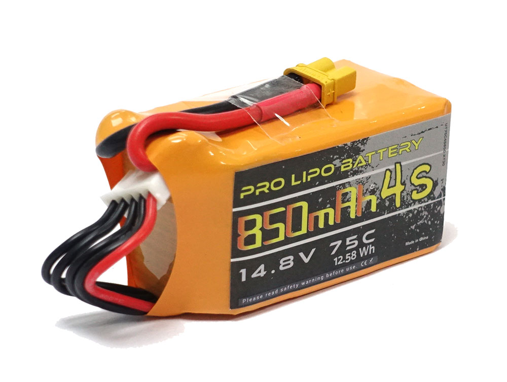 Batería LiPo U-TECH PRO 4s 14.8V 850mAh 75C -XT30