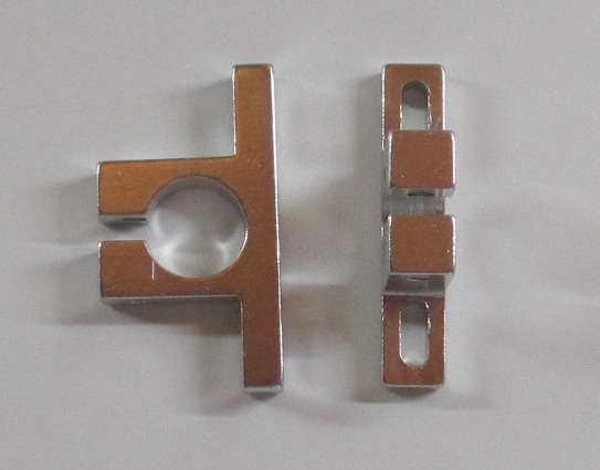Aluminium CNC motor mount for 12mm tube silver