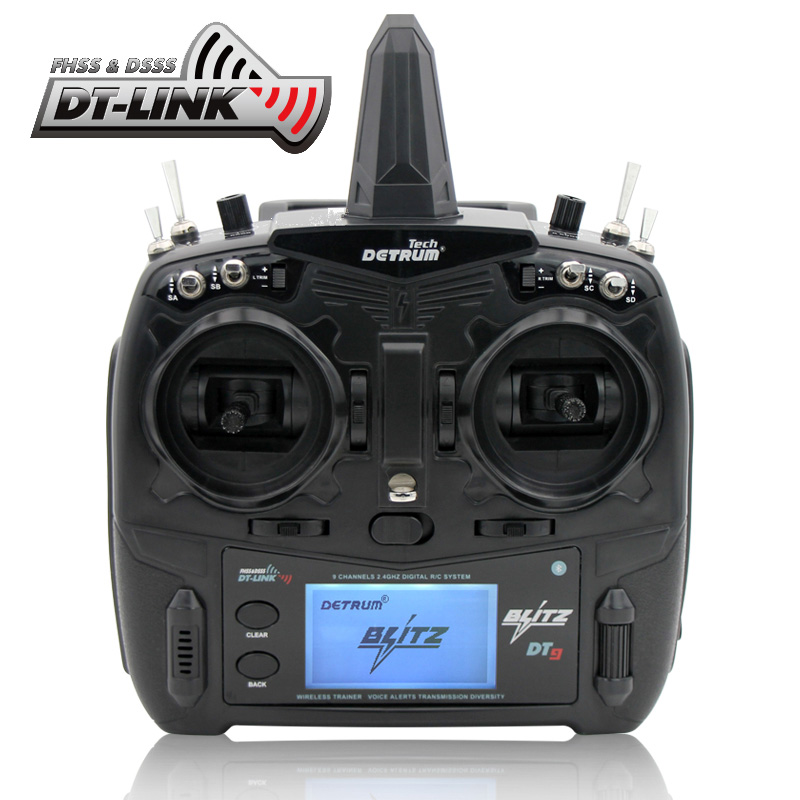 Detrum Smart Blitz DT9 9CH 2.4Ghz + SR86-G with GPS (Autopilot with RTH)