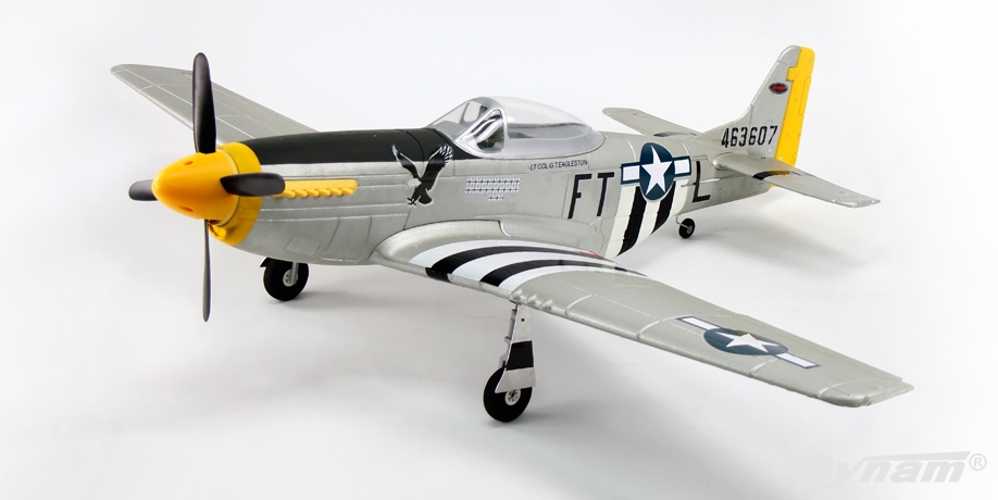 Dynam P-51D Mustang V2 1200mm PNP (Plateado)