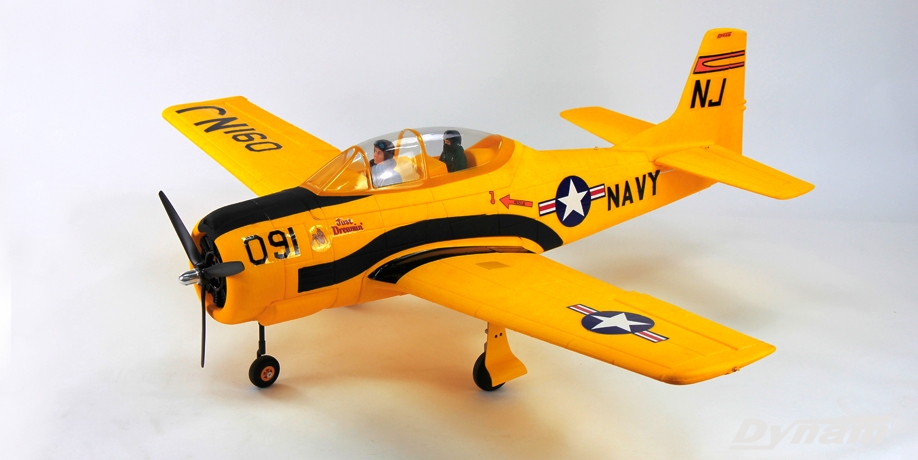 Dynam T-28 Trojan V2 1270mm PNP (Amarillo)