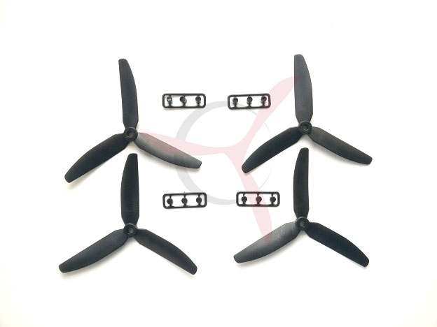3 blade ABS multicopter propeller  5x3 black (4 units)