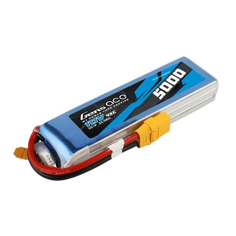 Gens ace 5000mAh 11.1V 45C  Lipo Battery