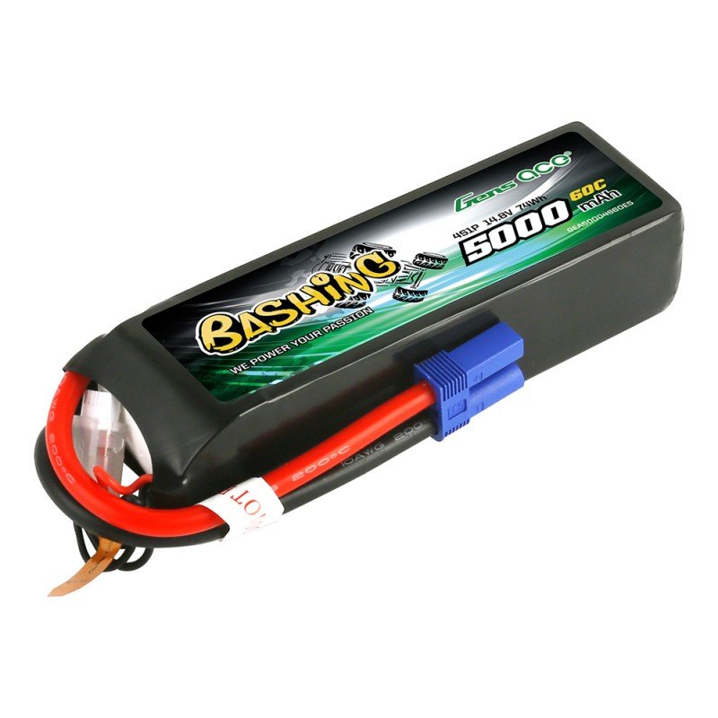 Gens ACE 4s 14.8V 5000mAh 60C - Bashing Series - EC5