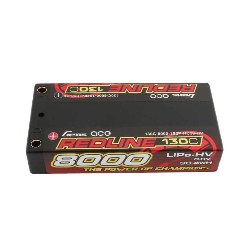 Gens Ace Redline 1s 3.8V 8000mAh 130C HardCase HV