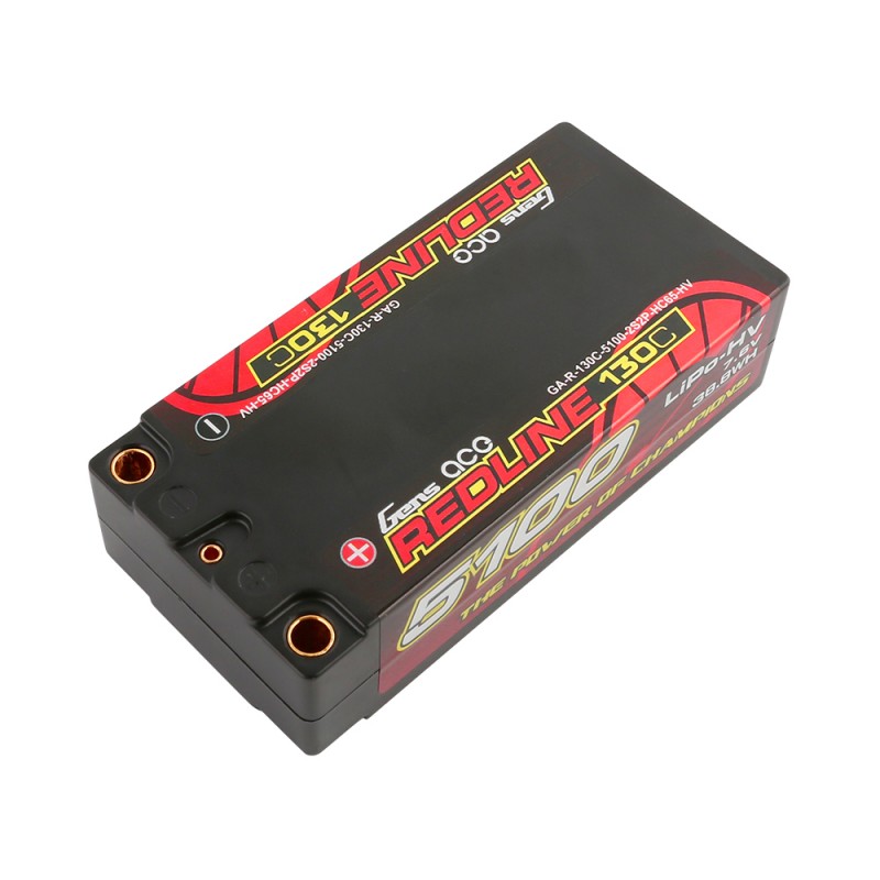 Gens Ace Redline 2s 7.6V 5100mAh 130C HardCase HV