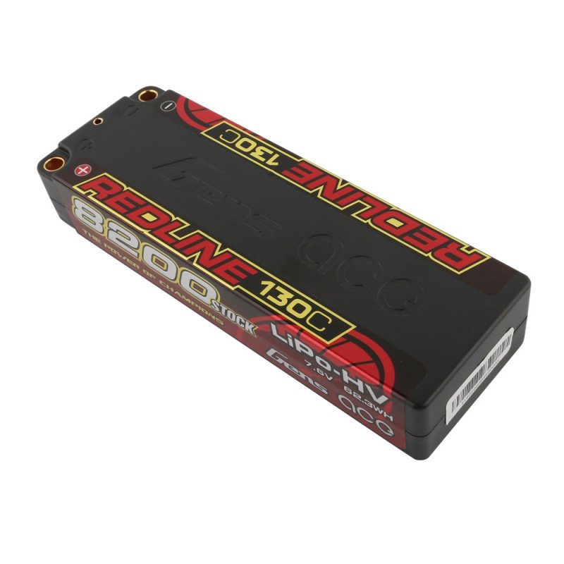 Gens Ace Redline 2s 7.6V 8200mAh 130C HardCase HV