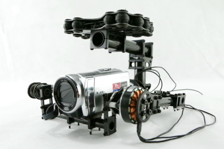 Gimbal brushless 2 ejes para camaras de video mini DV