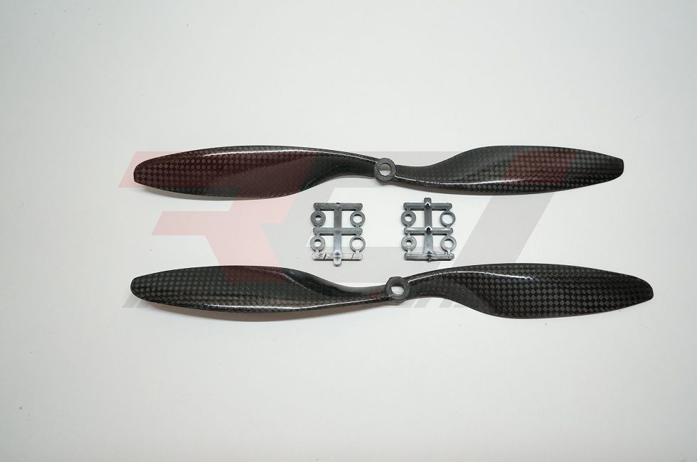 10x4.5 GemFan Carbon Fiber Propellers Pair (cw-ccw) -Slow fly for DJI motor (hole 8mm)