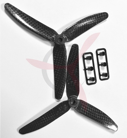 3 blade Carbon fiber multicopter propeller  5x3  (Pair)