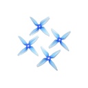 RaceKraft 3041 4 blade props clear blue (2 pairs)