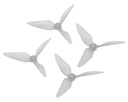 RaceKraft 3076 Wing Tip triblade props transparent (2 pairs)