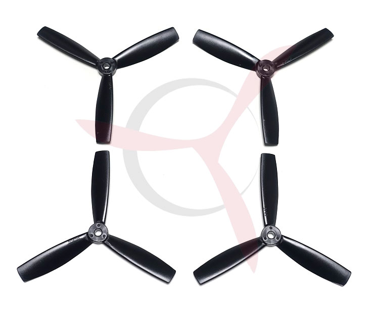XSH 5045 Tri-blade Bullnose PC glass color Black (2 pairs)