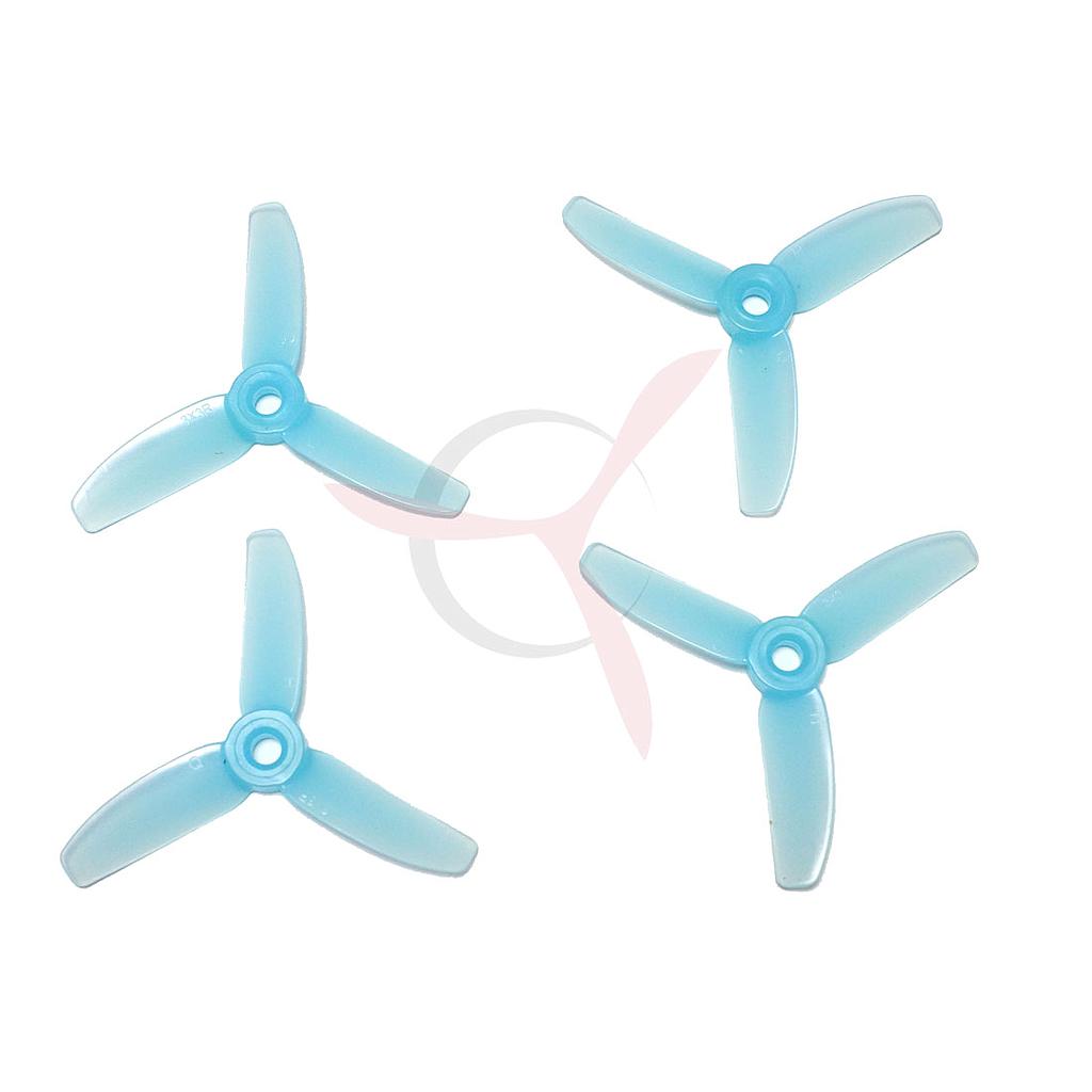 HQ Durable Prop  3X3X3 Tri-blade Light Blue (2 pairs )