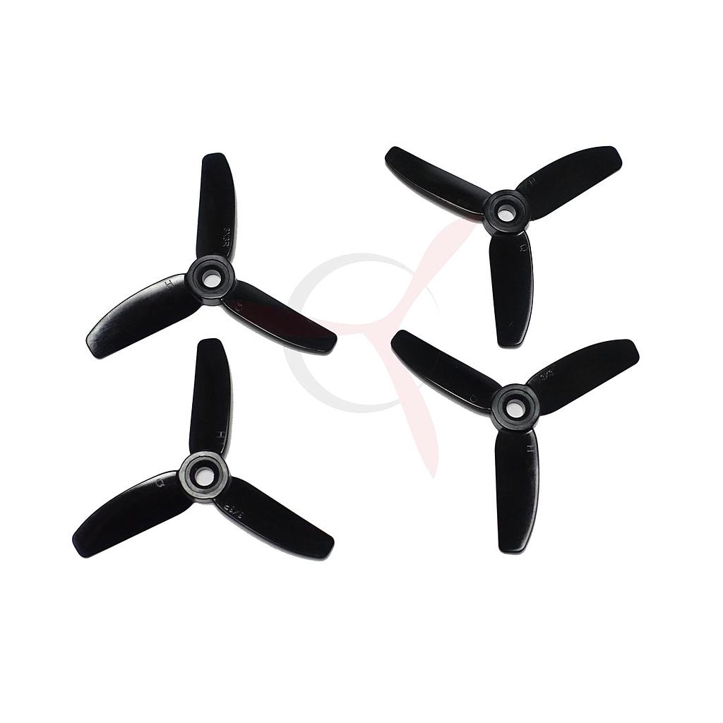 HQ Durable Prop  3X3X3 Tri-blade Black (2 pairs )