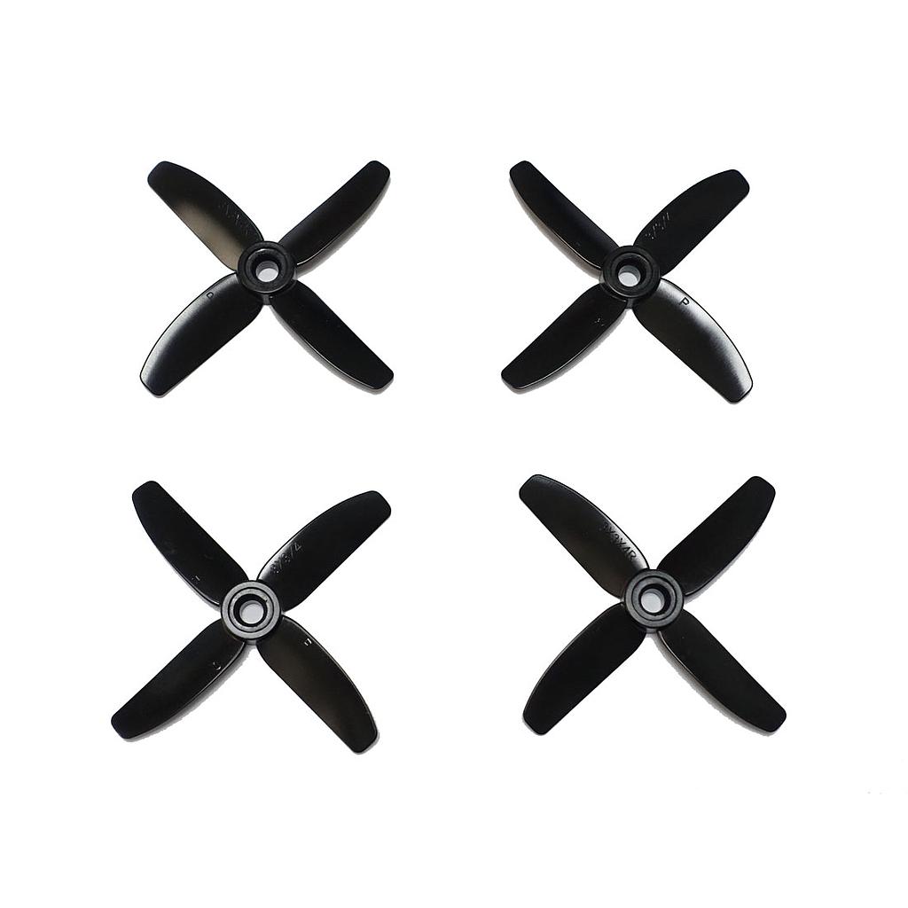 HQ Durable Prop  3X3X4 4 blade Black (2 pairs )