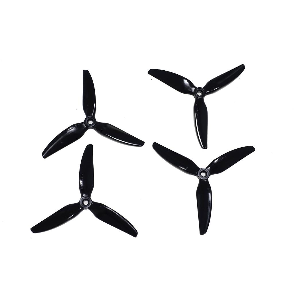 HQ Durable Prop  5.1x5.1X3 Tri-blade Black (2 pairs )